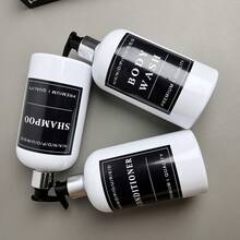 3 件套浴室洗发水分配器套装，可再填充泵瓶 500 毫升 - 彩色 - 查看 6