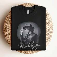180g pure Cotton Vtg Bunbury T-Shirt Unisex Short Sleeve T-Shirt Full Sizes S To 5Xl Summer Versatile designer clothes Stylish fashion graphic streetwear Breathable Print Round Neck Short Sleeve Soft Top For Everyday Wear For Women homme Stretched Comfortable Casual Slightly - Negro - Ver 4