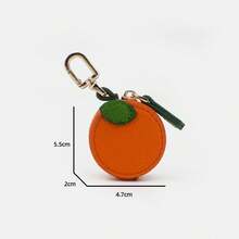 Minimalistische süße Obst-förmige Schlüsselanhänger, Münzbörse, Erdbeere, Kirsche, Blaubeere, Mini Obst Serie, Ornament für Taschen