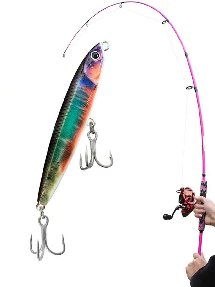 2 peças - MEREDITH MINNOW 100F 14g Isca de Peixe Flutuante com Agitação em Garrafa, 24 Cores, Isca de Peixe MINNOW, Isca Dura de Alta Qualidade, Profundidade Profissional 0,8-1,0m, Isca Falsa/Acessórios de Pesca