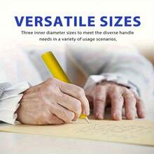 6-Piece Grip Assist Sleeves, 3 Sizes For Daily Items – Utensil Holders, Toothbrush, Pen & Household Aids,Ergonomic Non-Slip Auxiliary Tools