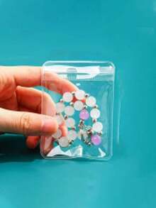 透明洗漱包便携式旅行化妆包带拉链收纳包化妆旅行包化妆刷包洗漱包透明化妆包采用 PVC 材料制成的旅行洗漱包男女半透明防水旅行化妆包旅行洗漱用品收纳包 - 彩色 - 查看 15