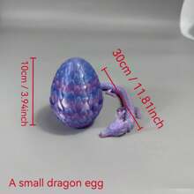 1pc 3D Printed Giant Scaled Dragon Egg + 23.62 Inch Large Decorative Item, Home Gift, Party Gift, Halloween & Christmas Gift, Fashionable Scaled Dragon Decor