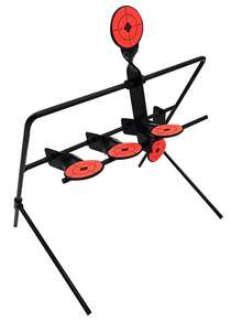 1pc Metal Soft Shooting Target, Indoor/Outdoor Competition Shooting Rotating Target With Reset Function And Portable Design - Red - View 3