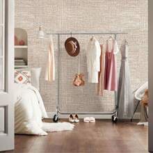 1卷浅灰色亚麻壁纸家居装饰自粘式即撕墙纸适用于卧室餐厅厨房橱柜墙贴加厚防霉可移除接触纸适用于台面家具翻新 - 米色 - 查看 2