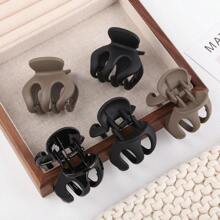 Simple Small Grab Clip, Fashionable Matte Bangs Clip, Broken Hair Clip, Versatile, High-End Temperament Headgear.