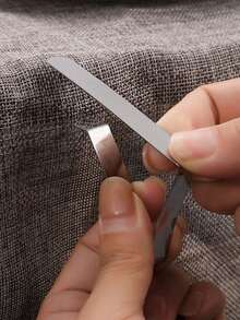 6pcs/12pcs Durable Stainless Steel Tablecloth Clips, Essentials For Festivals, Parties, Eid Al-Adha - Silver - View 4