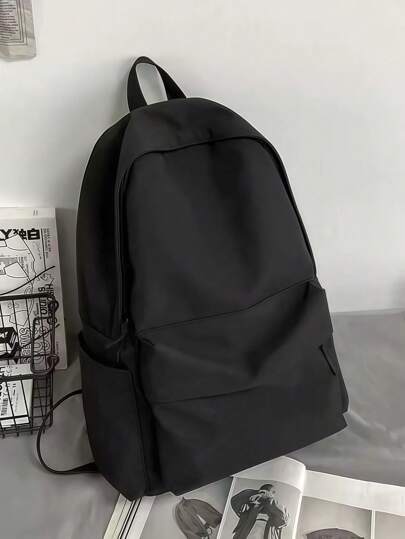 קל משקל, עסקי קז'ואל קיבולת גדולה, מינימליסטי, תרמיל קניות אופנתי קז'ואל, תרמיל גב נייד עם כיס קדמי פונקציונלי, רצועת כתף מתכווננת קלת משקל, מושלם לבית ספר, עבודה, טירונים ועובדי צווארון לבן, תא למחשב נייד, בנים וגברים, מכללה, בית ספר יסודי, חטיבת ביניים, תיכון, חוץ, טיולים, טיולים, תיק ספורט תיק יום תיק נסיעות לבית הספר פריטים חיוניים