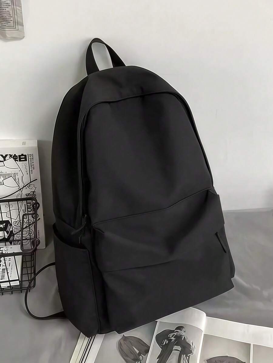 Large Capacity Lightweight Business Casual Tote Bag, With Front Pocket, Functional, Adjustable Shoulder Strap, Suitable For Students, Office Workers, Professionals, Laptop Compartment, Unisex, Suitable For College, School, Outdoor Travel, Commuting, Back To School Essential