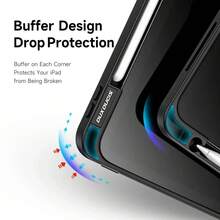 Smart Sleep Acrylic Y Fold Cover For Tablet S6 Lite A9+ PLUS S10 S9 S8 S7 FE 11PIN With Pen Slot - Màu Xám nhạt - Xem 3