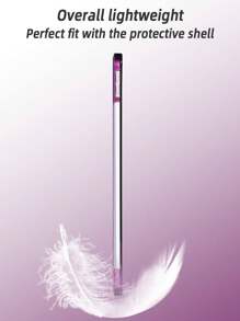 1pc Solid Color Tri-Fold Purple Letter & Butterfly Painted Flat Tablet Case With Kickstand, PC Hard Back Cover, Thin & Lightweight, Magnetic Sleep/Wake, Compatible With IPad Mini4/Mini5/Mini6/Mini7/Air1/Air2/9.7/10.2/10.5/Air4/Air5/10.9/Pro11/10th/Air 11-In.(M2)-2024/Pro 11-In.(M4)-2024/IPad Air 11-Inch (M3) 2025/IPad (A16) 11 Inch 11th Generation 2025, Does Not Include Stylus