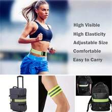 5-Piece Reflective Running Equipment - High Visibility Seat Belt, Suitable For Arms, Wrists, Legs, And Ankles - Ideal For Night Jogging, Walking, And Cycling