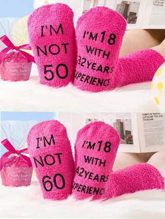 גרביים מצחיקות ליום הולדת 50/60 לנשים, גרביים ורודות וחמודות, מתנות ליום הולדת 60 לאישה, מתנות להרפיה לנשים שחוגגות 50/60, רעיונות למתנות נהדרות, מתנות מצחיקות עבורה לגיל 50/60