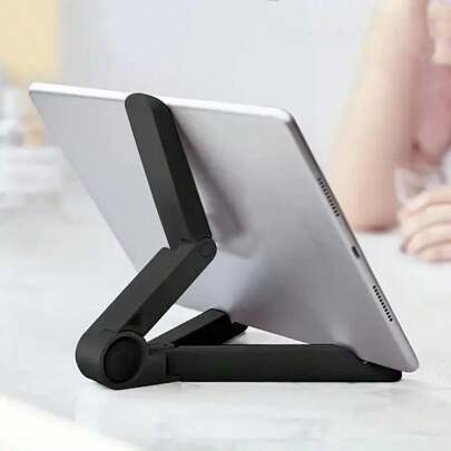 1pc Game Falcon Adjustable Tablet Stand Compatible With Ipad Compatible With IPhone - Non-Slip Foldable Tripod Stand, Portable Desktop Holder With Secure Clamp, Compatible With Ipad Mini, Air & More, Tablet Stand Compatible With Ipad, Versatile Viewing Angle, Modern Accessory, Sturdy Construction, For School Supplies, Back To School