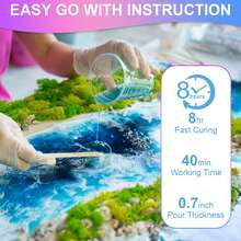 2-Gallon Crystal Clear Epoxy Resin Kit (With Pump System) • Complete 4-Piece Set: Resin + Hardener + Tools • Effortless 1:1 Mix Ratio • IDEAL FOR:  Tabletops & Bar Tops  Art Resin Projects  Preserved Flower Decor  Wedding Centerpieces  Back-To-School Crafts Your All-In-One Creative Solution! - White - View 5