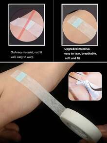 6 Rolls PE Eyelash Extension Tape, 9M Mini Transparent PE Tape, Under Eye Lash Tape, Makeup Kit/Lash Tools