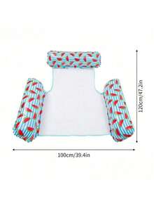 1pc Inflatable Pool Floats Adult Size Water Hammock,Foldable Floats Swimming Pool,Floating Bed For Water Leisure,Pool Rafts Lounge Chairs Floaties Vacation Fun And Rest - Pink - View 16