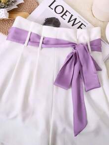 1pc Women Bandana Polka Dot Narrow Long Scarf, Pointed End, Versatile For Tying On Bags, Shirts, Fashion Scarves For Dress - Polka Dot Silk Scarf - View 8