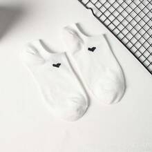 1/3/6/9/15 pares de calcetines de tobillo con malla en forma de corazón, unisex, de corte bajo, casuales, transpirables, que absorben la humedad, versátiles y adecuados para todas las estaciones y ocasiones