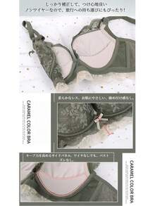Non-Wired Bra And Shorts Set, High Sides For Firm Correction And Cleavage, Women's Bra, Frills, Lace, Underwear, Top And Bottom, Inner Shorts, Bra And Shorts, Push-Up Bra - 白 - 查看 8