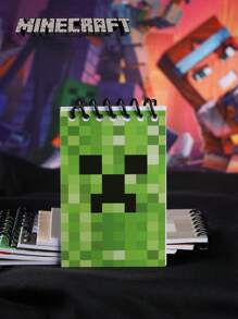 Microsoft 8PCs  Officially Licensed  Game Peripherals TNT Multicolor Pocket Miner Style Fuzzy Powder Pig Spinning Coil Notebook Mini Notebook Mini Birthday Party Notepad Themed Notebook