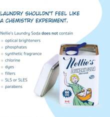 Laundry Soda - Concentrated Laundry Detergent Powder - 100 Load - Gentle On Skin And Environment - Fragrance-Free,9116912