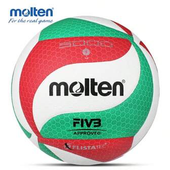 Molten FLISTATEC Volleybal Maat 5 Volleybal PU Bal Voor Studenten Volwassenen En Tieners Competitie Training Buiten Binnen