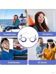 نظارات مضادة للدوار قابلة للإزالة وللحمل، نظارات رياضية خارجية مضادة للدوار للبالغين وكبار السن، مضادة لدوار البحر، تخفيف الدوار أثناء الألعاب، إكسسوار سفر مثالي، مناسب للخريف والهدايا في المناسبات كعيد الميلاد وعيد الشكر، تصميم مدمج وسهل الحمل، يعزز الراحة أثناء السفر، مناسب للرجال والنساء والمراهقين، رائع للرحلات البرية والرحلات البحرية وجلسات الألعاب، حل صحي متعدد الوظائف.