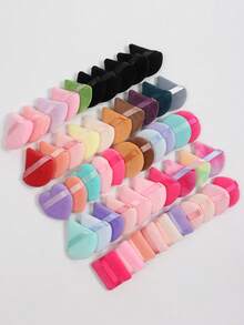 Triangle-Shaped Velvet Powder Puff 5/10/20/30/50/100pcs,Made Of Super-Soft Velvet, Designed For Contouring, Eye, And Corner, Suitable For All Skin Types.,Makeup,Cheap,Room Decor,Vanity,Travel,Bedroom,Makeup Accessories,Puff,Makeup Blender,Powder Puff,Makeup Sponge,Cheap,Stocking Stuffers,Makeup,Makeup Tools,Cheap Stuff,Gifts,Gifts For Women,Christmas Gifts - Multicolor - View 14