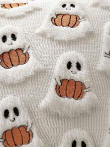 1 Stück Halloween & Weihnachten Serie Kissenbezug, süßer & weicher Geist Kissenbezug, lustiger schwarzer Fledermaus Kissenbezug, geeignet für Halloween, Weihnachten, Wohnzimmer Sofa Party, Schlafzimmer, Schulanfang Wohnheim, 3 Farben Geister