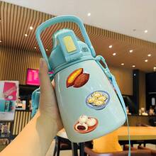 SCXXBSW 50pcs Chinese Breakfast Stickers DIY Decoration Luggage Guitar Notebook Waterproof Creative Fun Cartoon Stickers - Multicolor - View 6