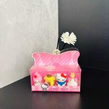 Sanrio 4pcs/Set Cute Sanrio Kuromi & Kitty Cat Themed Erasers, Creative Gift For Students,School Supplies,Back To School