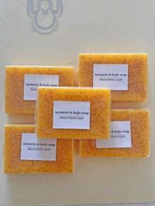 8PCS Turmeric Soap,Deep CleansingSoap,Moisturizing Soap For Body,Body Wash & Soap For Women& Men Jabon Curcuma Body CareComfort Skin Care