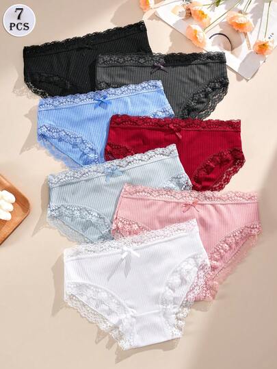 7件套优雅浪漫简约纯色及腰性感花卉蕾丝连衣裙，采用尼龙针织面料制成，饰有蝴蝶结，舒适弹力。