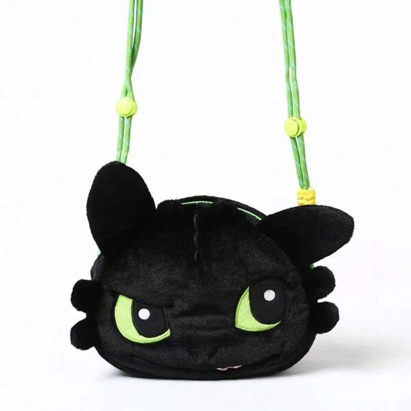 Spin Master Dragon Tamer Series - Adorable Toothless Boy Plush Crossbody Bag | Soft Fluffy Cuddly Shoulder Storage Bag For Girls Christmas Birthday Present