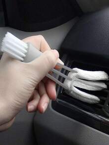 1pc Multifunctional Double-Ended Car Air Outlet Cleaning Brush, Car Cleaner - Multicolor - View 2