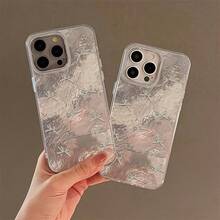 Funda con diseño de pequeños lazos. Diseño antideslizante y resistente a caídas con patrón de glaciar. Compatible con phone 16 Pro, 15, 14 Plus, 13, 12 y 11. - Colores mixtos 1 - Ver 4