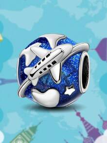 1 件时尚粉色和紫色香水珠饰适合女士手链手镯 DIY 珠宝制作和日常服装搭配珠宝装饰适合女孩