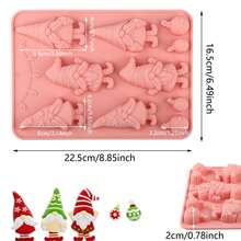 1pc Christmas, Halloween Silicone Santa Claus & Bell Mold, Christmas Cake Mold, Candy Mold, Easy Release, Suitable For Cake Decoration, Chocolate Mousse, Gummy - 3D Mold - Multi-Purpose Baking Christmas Christmas Decorations Christmas Pajamas Christmas Gifts Christmas Decor