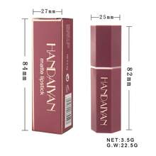 HANDAIYAN 6-Sided Matte Moisturizing Lipstick, Velvet Makeup Effect, Single Tube, Long-Lasting Color, Fashionable Luxury Lipstick, Suitable For Halloween, Christmas And Holiday Makeup, Party And Daily Makeup, Holiday Travel Essential Cosmetics, Net Weight: 3.5g, Face Painting, Cosmetics, Suitable For Women, Suitable For Winter/Spring, Ideal For Y2K Fancy Fashion, Suitable As Birthday/Valentine's Day/Mother's Day Gift, Essential For Carnival Party, Best Color Choice - 01 - 查看 9