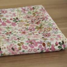 50/100/200/300*145cm 精致柔软的高品质植物棉质薄纱面料，带有优雅的花卉印花图案，适合所有季节 DIY 服装、工艺和时装设计 - 粉色 - 查看 4