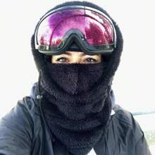 新款秋冬户外男女摩托车骑行帽、滑雪帽、运动防风帽、万圣节服装/角色扮演保暖拉法帽、摇粒绒面罩、保暖无檐帽、西部配饰，包邮 - 卡其色 - 查看 10