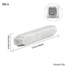 Steel Stamp Punch Set - Jewelry Metal Stamping Tools - Jewelry Engraving Tools - Jewelry Chasing Set Professional Craft Mold - Steel Texture - Suitable For Stamping On Wood, Leather, Jewelry And Other Materials - Handicraft Art Punch Set