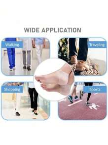 1/2pairs Gel Heel Protectors, Prevent Blisters Heel Sleeves, Silicone Heel Cups And Ankle Protectors, Relieve Heel Pain And Cracked Heels, For Men And Women
