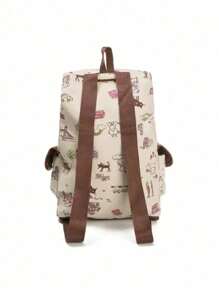 Unique Style Women's Backpack Drawstring Closure Embroidery Large Capacity Bag - Multicolor - View 4