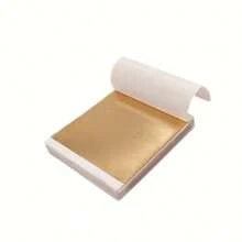 2G Gold Blattfolie für Kochen, Getränke, Lebensmittel, Desserts, Kuchen, Eis Dekoration