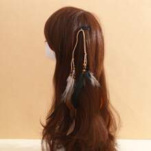 Bandana de mujer, diademas hippie, accesorios para el cabello con arcoíris, diadema bohemia con plumas, diadema turbante, banda deportiva, cinta para el cabello de moda