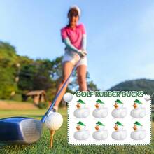 24 Piezas Patitos de Goma de Pelota de Golf de 2 Pulgadas Granel Favores de Fiesta Deportiva para Decoraciones de Fiesta de Cumpleaños Regalo para Jugadores de Golf Club - 24 - Ver 5