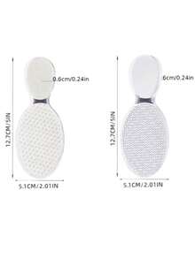 1/2/3 件纳米玻璃脚锉 - 无味，双面去角质，用于平滑脚手架，指甲修整工具 - 彩色 - 查看 4