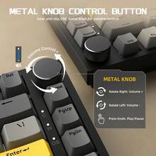 ATTACK SHARK - Starry Sky Gray Moon Axis - View 2